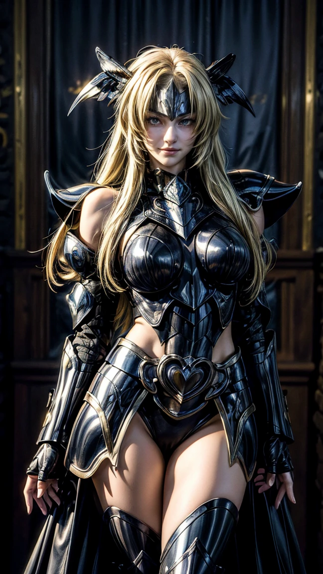 (high resolution,masterpiece,best quality,extremely detailed CG, anime, official art:1.4), realistic, photo, amazing fine details, all intricate, gloss and shiny,awesome many layers, 8k wall paper, 3d, sketch, kawaii, illustration,( solo:1.4), perfect female proportion,villainess, (fusion of dark brown cockroach and lady:1.4), (brown cockroach form lady:1.2), (brown cockroach lady:1.2), (fusion:1.2), (solo:1.4), (evil smile:1.2), muscular, abs, (cockroach brown exoskeleton bio insect suit:1.4), (cockroach brown exoskeleton bio insect armor:1.2), (brown transparency cockroach wing:1.4), (brown cockroach antennae:1.3),