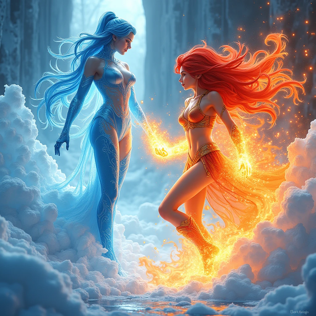 solo, 1girl, ((best quality)), ((masterpiece)), (detailed), 4k, very small red goblin girl, red skin, pointy ears, long straight red hair on fire, eyes closed, mouth open, screaming, moaning, nude, small horns on head, sexy pose, dynamic pose, seductive, looking at viewer, touching self, having an orgasm, masturbating, action pose, cinematic still, lying down, wants sex, back arched, female masturbation