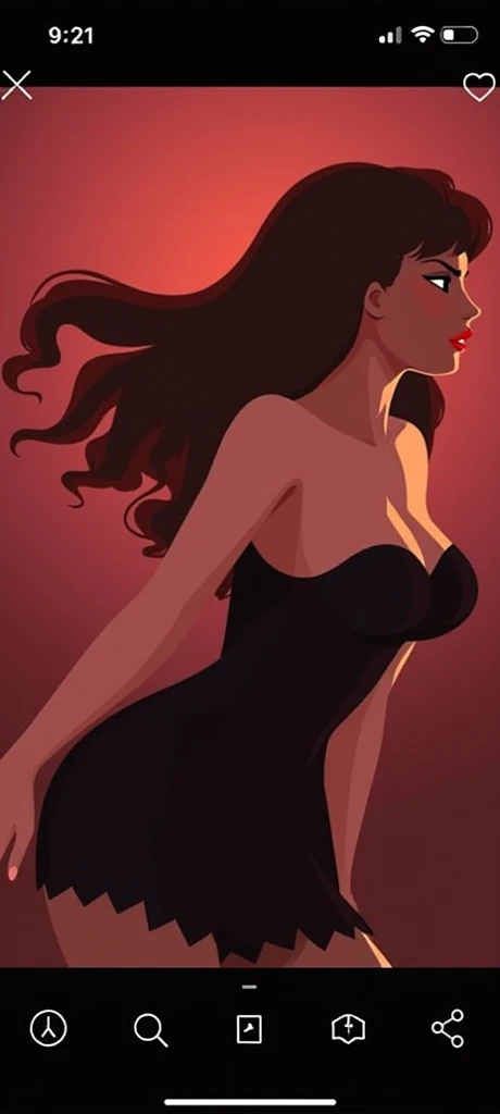 favre,super long hair,makeup,portrait,cleavage,nsfw,illustration,fashion,girl,cleavage,sexy dress,minimalism,elbow gloves,flat color,<lora:malikafavre-04:1.09>,