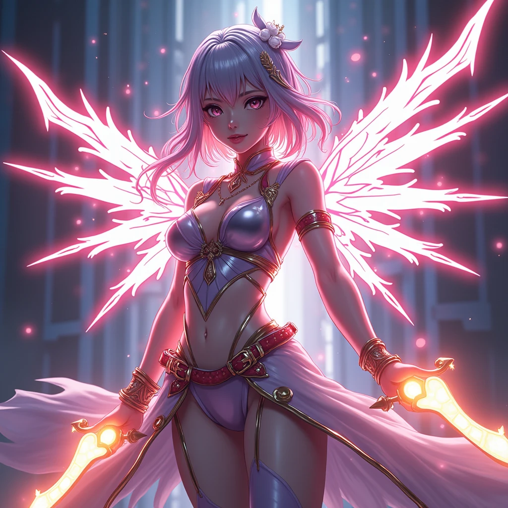 Hermosa maga oscura (obra maestra: 1.2, La mejor calidad), (1 Loli, solamente), grandes senos, (Dynamic posture), (piel brillante, crimson red skin), crimson red skin, Dark Magician Girl Demon Version Sezy, piel roja, Guantes finos y de encaje, ( small demonic horns:1.1), (Lilith \(Darkstalkers\)), (cielo), fleco, (jewely, Adorno dorado:1.15 ), pelvis grande, azul (pantys:1.1) Dark Magician Girl Sexy Demon Version. Magic circle and magic hearts. Fondos de hadas y magia. Pose sejustiva y