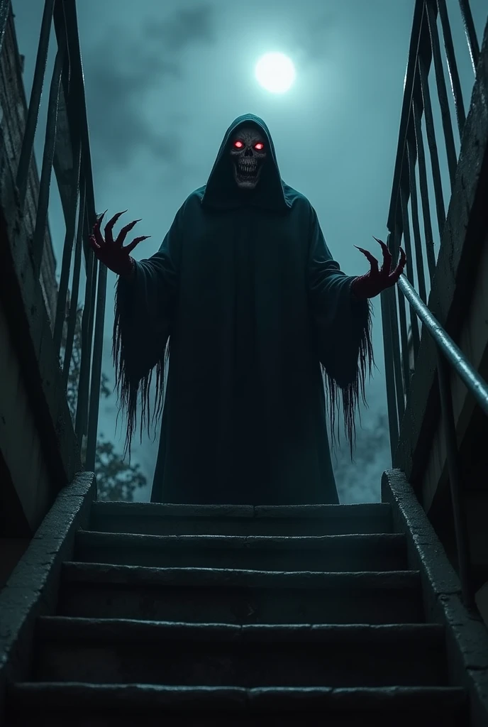 A dying priest crawls through a cemetery gate, corpse-like hands emerging from the earth to tear off his skin, on the ground rats mixed with decaying bones bleeding walls and burning crosses The whole place shrouded in fog