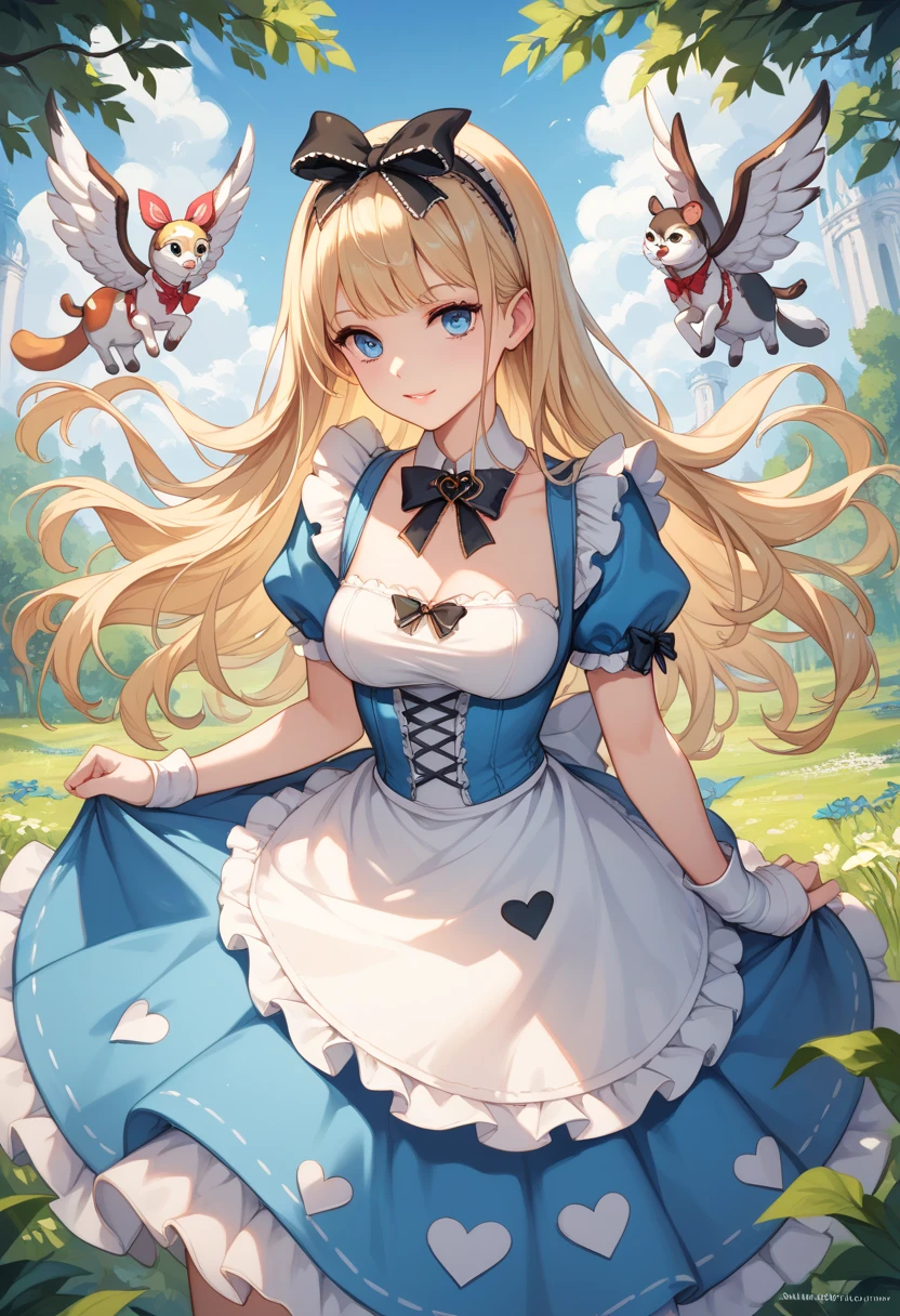  Alice in Wonderland, Magical creatures all around you, masterpiece,   Details