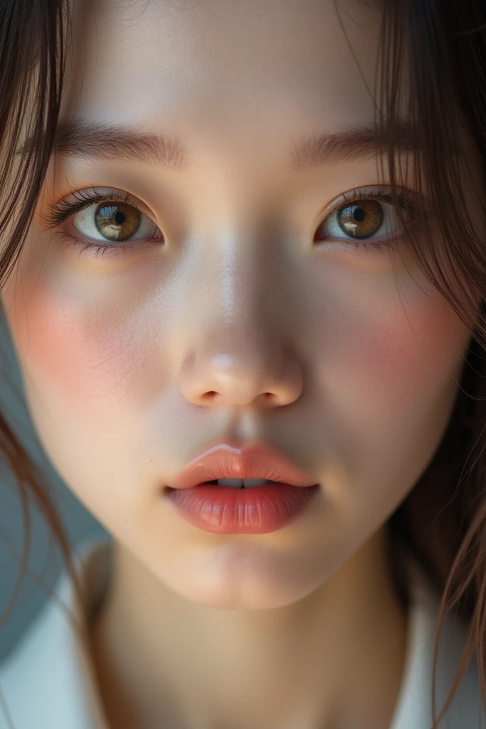 1girl, solo picture, Kim Yoo-jung, (beauty goddes face (mixRussian)), (very expression eye), ((reflection pupil)), (insult strip colour hair), (8k HD extremely realistic detailed face:1.5 (soft scene, very low lightning), masterpiece:1.3, ultra highres:1.2, dynamic lighting), cinematic scene,