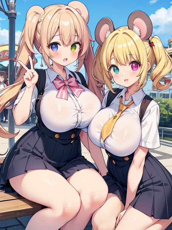 Masterpiece, best quality, official art, 8k wallpaper, very detailed, illustration, small 1girl, blonde hair, wide hips, ((very huge breasts)), no pants, sailor top, backpack, (standing), from afront, bratty, ((detailed pussy)), inside train, bratty girl, o-mouth, by asanagi, underboob, pussy juice, (sloppily dressed), sex, sweat, (pussy juice), ((crowded train)), ((multiple people)), ((multiple men)), surrounded by people, blush, detailed open mouth, (panting), gasping, exhibitionism, upskirt,