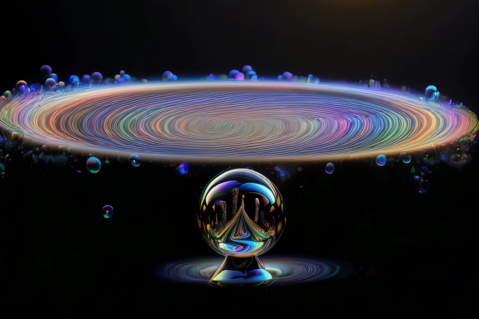 An image of light emerging from colors in a psychedelic dream, shimmering glass morphing out of colors, trippy vibrant colors, perfectly formed beautiful reflective bubbles, attention to detail on the bubbles and spheres, beautiful psychedelic digital art, pixel art, trippy colors, 4d mandelbulb psychedelics, glass like psychedelic landscape, intricate rainbow environment, psychedelic underwater brightness, neon colors, bright fluorescent colors, psychedelic trip, fluorescent psychedelic aesthetic, psychedelic vibrant colors, bright psychedelic neon colors, paint splattered backgrounds,swirling spirals and vortex, bright vibrant colors popping out from 3d glass spheres, Pixel Assets, Portrait photography, surrealism, Photorealistic, Hyperdetailed, Glass Morphism, Digital Art, Sparkle, Optical Illusion, Glowing Light, Reflection Light, Overexposure, Backlighting, Depth Of Field, Rotational Symmetry, UHD, High Details, High Quality, Super Detailed, Best Quality, Award Winning, Masterpiece