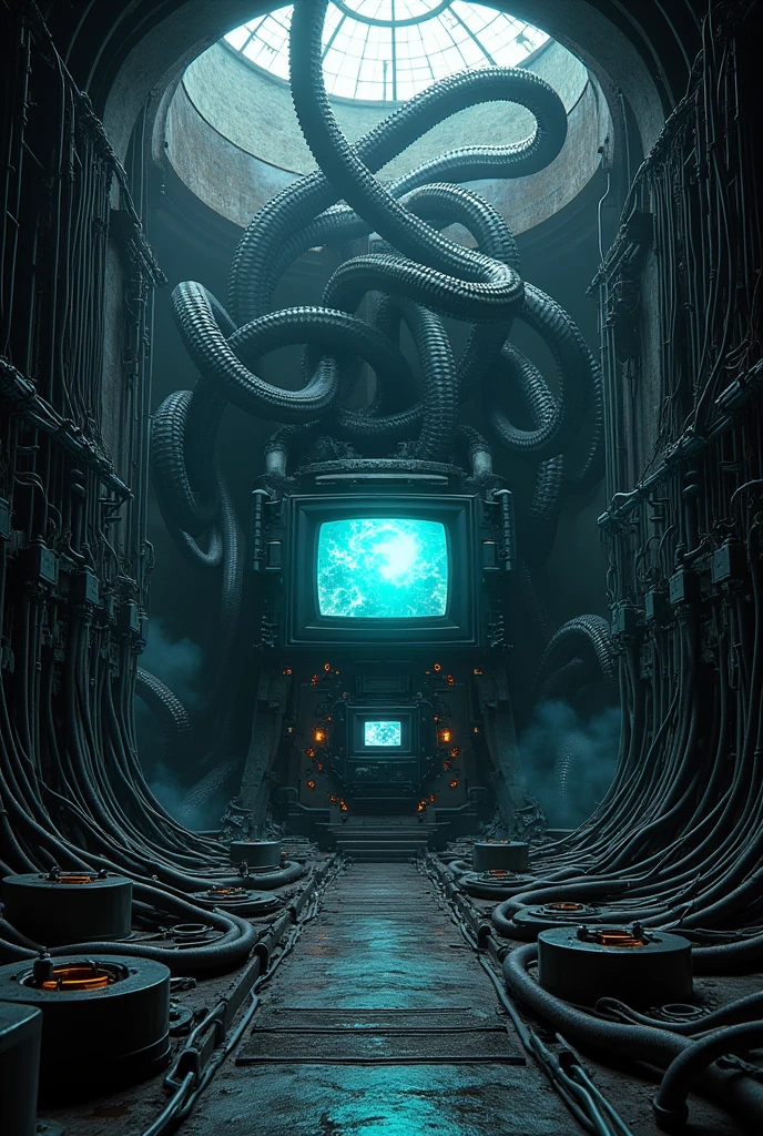 Alien-themed sci-fi style biomechanical style horror-themed (((epic-Ultra-HD-details, epic-Ultra-HD-highlights, epic-photo-same-realistic, upscaled-resolution, optimal)))A bio-mechanical forest taking over a desolate and abandoned dystopian cityscape,crumbling buildings,ruined skyscrapers,destroyed vehicles,remains,tendrils spreading everywhere,mechanical plants and flowers,mechanicals parts,bio-mechanical parts,living metal.,v3rh03v3n,kkw-detailMe-v1.0,alienzkin,Ghost Diffusion,extremely detailed,, eerie, unsettling, dark, spooky, suspenseful, grim, highly detailed,(((text))),((color)),(shading),background,noise,dithering,gradient,detailed,out of frame,ugly,error,Illustration, watermark,(((gothic ink on paper))),H.P. Lovecraft,Arthur Rackham, blend of organic and mechanical elements, futuristic, cybernetic, detailed, intricate, futuristic, technological, space themes, advanced civilizations, light leaks, lens flares . Extraterrestrial, cosmic, otherworldly, mysterious, sci-fi, highly detailed