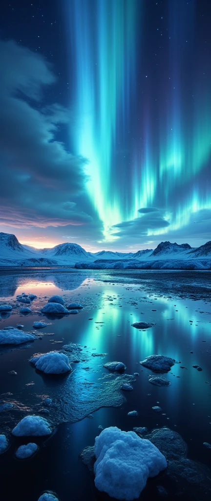 (masterpiece:1.2,Outstanding quality,Mirror finish, Cinematic Experience),8k,16k,wallpaper,( RAW Photos),( photorealistic ),(Aurora over a glacier:2.0),(Northern lights seen at Jökulsárlón Glacier Lagoon:2.0),(Iceland),(Spectacular landscape photos ),( dynamic),(Vivid colors:2.0),( Beautiful Gradations :2.0),(Diffuse reflection of light:2.0)