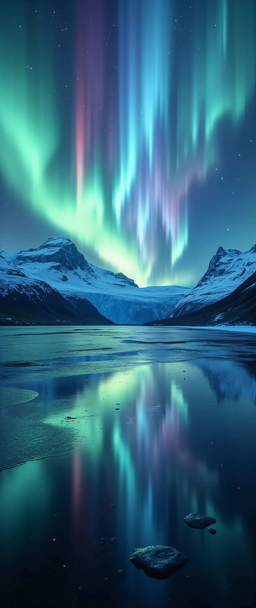 (masterpiece:1.2,Outstanding quality,Mirror finish, Cinematic Experience),8k,16k,wallpaper,( RAW Photos),( photorealistic ),(Aurora over a glacier:2.0),(Northern lights seen at Jökulsárlón Glacier Lagoon:2.0),(Iceland),(Spectacular landscape photos ),( dynamic),(Vivid colors:2.0),( Beautiful Gradations :2.0),(Diffuse reflection of light:2.0)