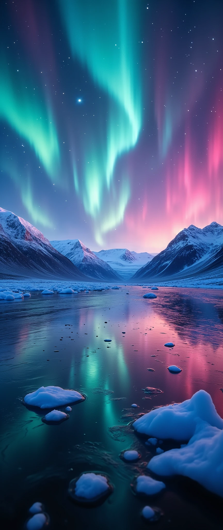 (masterpiece:1.2,Outstanding quality,Mirror finish, Cinematic Experience),8k,16k,wallpaper,( RAW Photos),( photorealistic ),(Aurora over a glacier:2.0),(Northern lights seen at Jökulsárlón Glacier Lagoon:2.0),(Iceland),(Spectacular landscape photos ),( dynamic),(Vivid colors:2.0),( Beautiful Gradations :2.0),(Diffuse reflection of light:2.0)