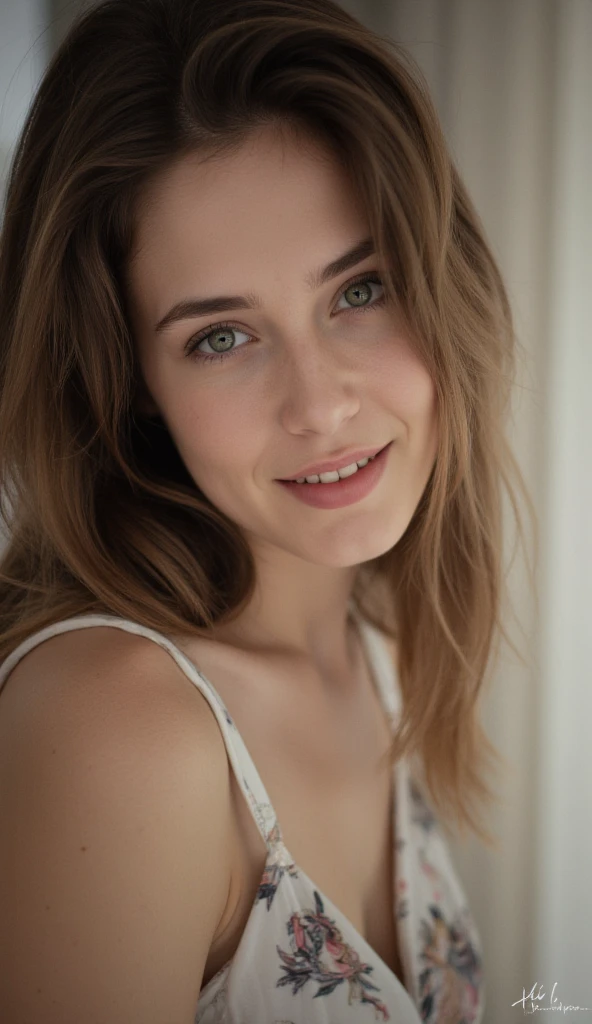 a 30yo italian woman,looking at viewer,smiling,wrinkled face,full body,deep cleavage,clothed,night photo,dark,flash photo,blue eyes,big marked eyebrows,peach fuzz,light body hair,messy hair,huge boobs, Fujifilm X-T3,1/1250sec at f/2.8,ISO 160,84mm,RAW photo,Uplight,wide shot,ideal face template,film grain,distance from camera,RAW Photo, DSLR,, selfie, photorealistic photo,highly detailed 8k photo,hyperrealism,, homemade photo,grainy,dark lighting,amateur photo,(Instagram photo)