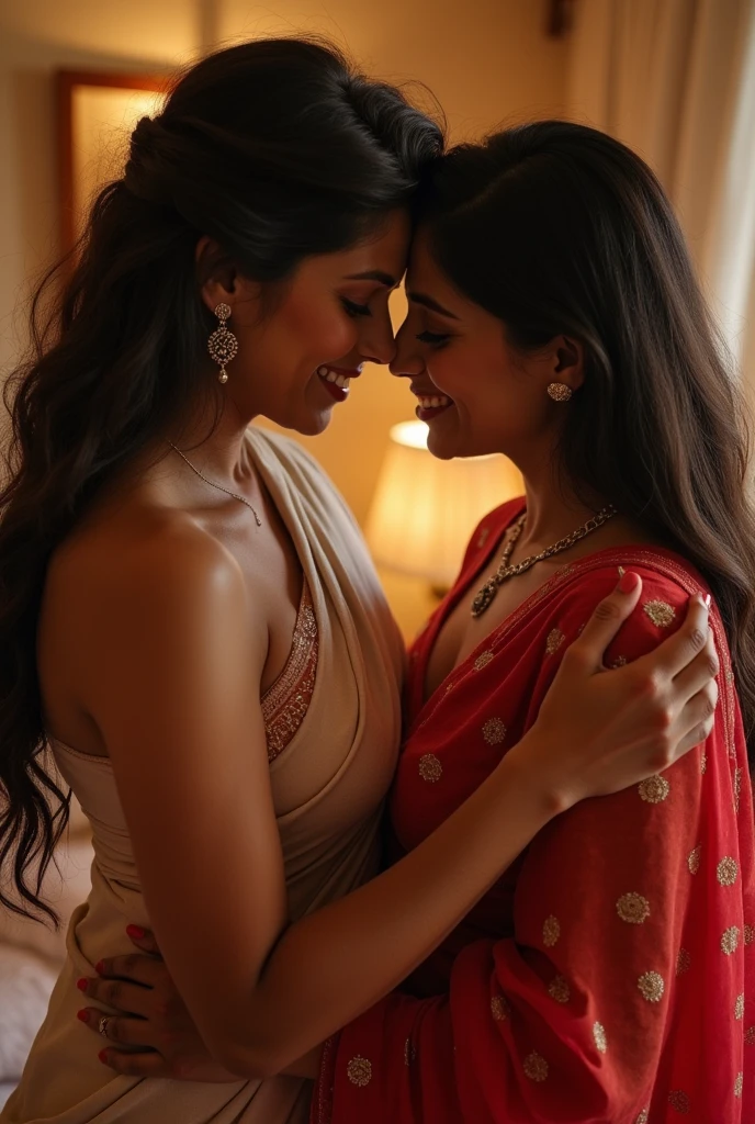 50 year lesbian mom hard pressing lesbian daughter breast in saree