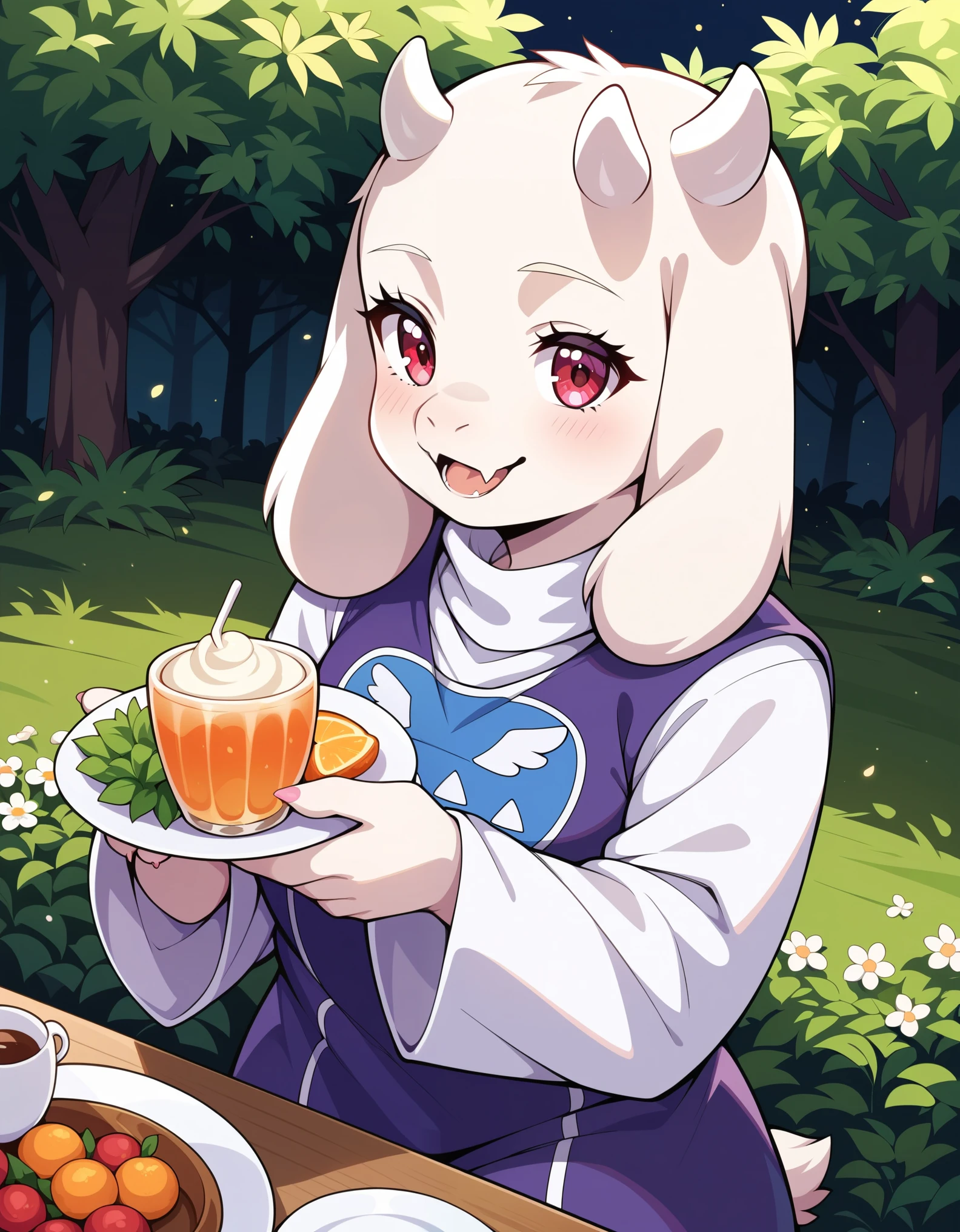 score_9,score_8_up,score_7_up, source_furry,, furry, fur whiter, 2D, BREAK, 1girl, solo, Toriel, young