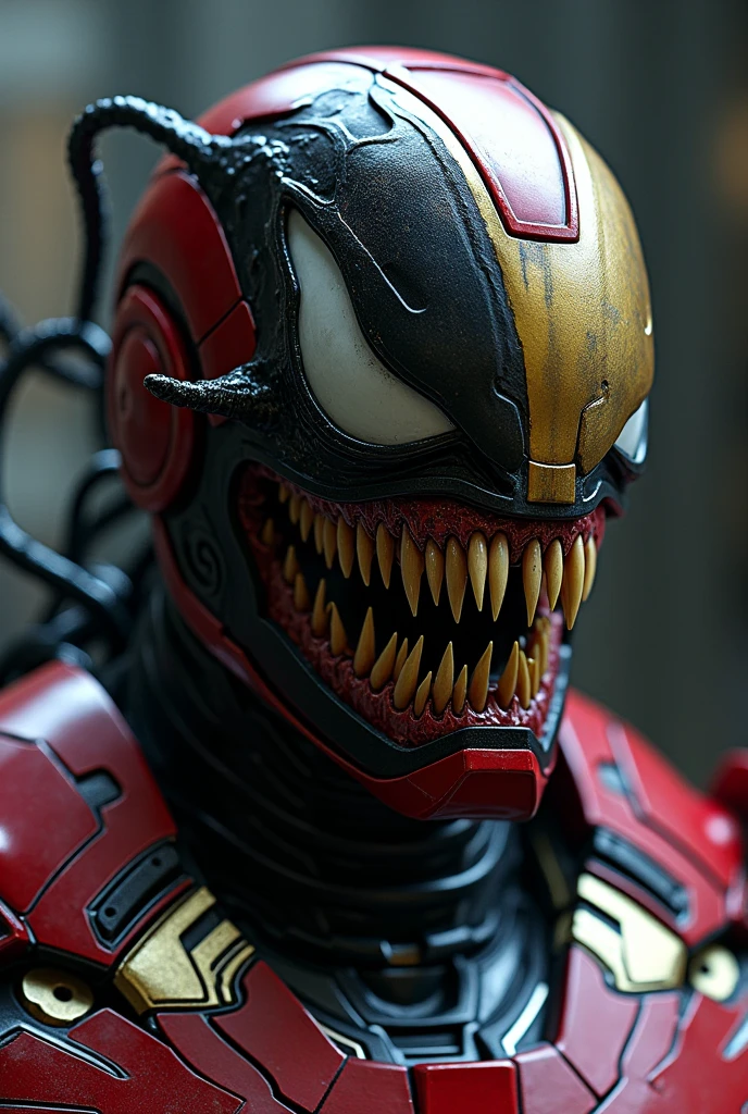 (((Extreme close-up Xenomorph Alien the eighth passenger fused with Venom Spiderman,(((Front Images))),(((Splash color images)))