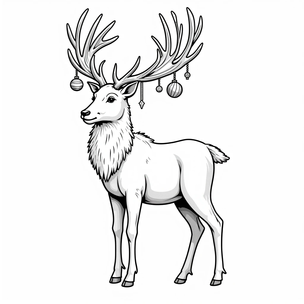A green-eyed reindeer, fall foliage, pumpkin patch, harvest moon, <lora:reindeer_papercut_v12:1>