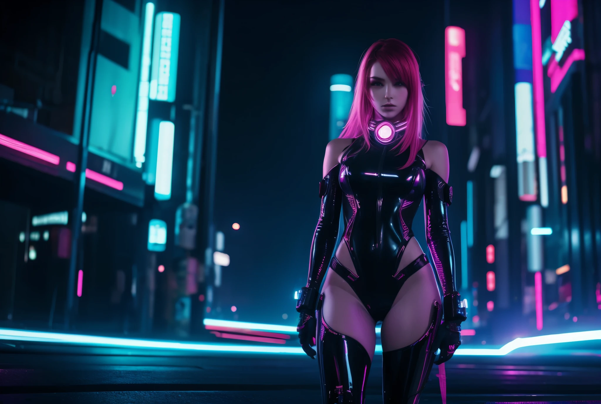 Lisa Blackpink as Spider Gwen, Front Full body Shot, full body portrait, futuristic city background
