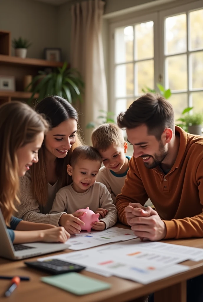 a modern inclusive family having fun together doing indoor activities, award winng photography capturing moments in life, hyper realistic, ultra detailed, cinematic lighting, sharp focus, depth of field, 4k, happy memories, no text, wide shot, --auto --s2