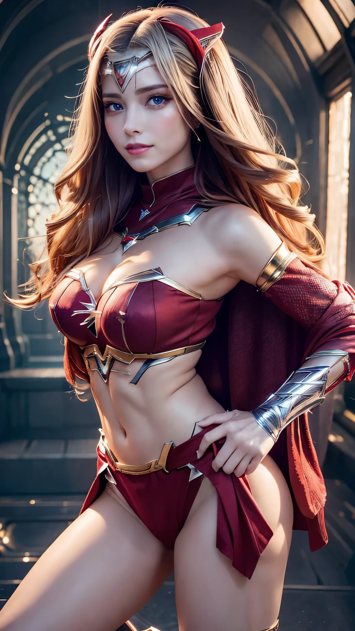 8K、BEST QUALITY、Real image、with intricate details、Super Detailed、Ultra High Res、Depth field、(photorealistic、lifelike:1.2)、A Masterpiece、supergirl、(bruise、unclean、ripped clothing、revealing clothing、Blood:1.3)、brown Hair、hair long、Torn Cape、Torn pantyhose、super hero、solo、sun、Blue sky、
BEST QUALITY、lifelike、photorealistic、(with intricate details:1.2)、(Delicate details)、(ciinematic light)、Clear lines、SHARP FOCUS、realstic face、Detailed face、