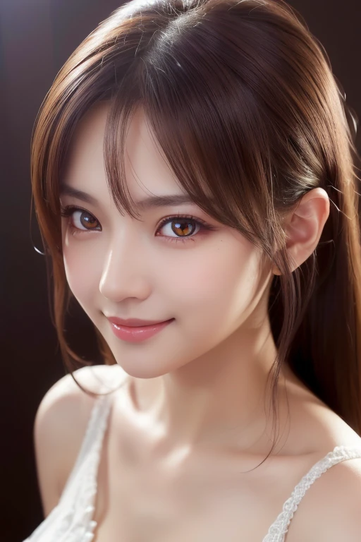 12K、hdr、 bit depth 10 bit、smile、((clear red eyes)))、(((( best quality))))、 cleavage、(((Ultra-precise CG16K wallpaper)))、(((masterpiece)))、((( Very detailedな)))、((( Extreme Details)))、１people々々&#39;woman、Mature woman、2 woman、((  the face of Japan ))、(( very beautiful face ))、((Beauty:1.5))、(( straight half-length hair :1.3、 Short Bang ))、(Sparkling brown hair)、 Please focus on the beautiful and delicate eyes 、 raised eyebrows 、high nose、Small nostrils、Small Mouth、Seductive lips、 Beautiful breasts、((  C cup size breasted  ))、 clevis、 plump body 、( chubby body )、  bound behind perfect proportions 、perfect anatomy、 perfect composition on the board、Beautiful subtle shadows、美しい natural light、  Beautiful Details Shine 、 written border depth、((( high chroma)))、(((Genuine:1.9)))、(( Vivid :1.5))、((Horn:1.6))、(( beautiful skin ))、(( skin texture))、((Genuine skin feel))、((( close-up shot :1.5)))、((Horn angle seen from the front:1.6))、((Surprised face with mouth open:1.6))、(Eyes staring at me:1.5)、Dazzling sunlight、 natural light、(((、Sexy、joy、transformer:1.8)))、([Sleepy eyes:1.6)、(( half-open lips :1.6))、(( Necklaces 、Wearing earrings:1.3))、 Latex Bodysuits、 Knee High Boots 、Huge 、  bright long brown hair、Sparkling,  oily skin 、 growing skin that does not depict the nasal cavity、 white skin、 upper body、 face close-up 、  best quality, Realistic,  Very detailed, finely,  Dende Wallpaper , A beautiful woman,, Light brown messy hair,   sharp concentration,  perfect dynamic configuration, Beautifully detailed,  detailed hair, Detailed Realistic skin texture,   close-up portrait,  model body type