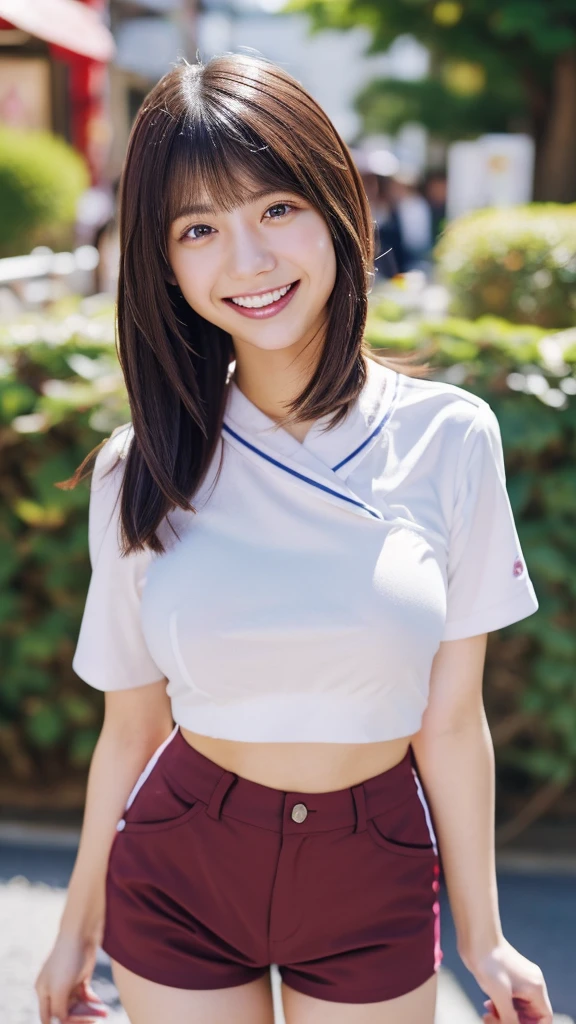 1girl, soft lights,smile, (8k, RAW photo, best quality, masterpiece:1.2),(realistic, photo-realistic:1.37), large breast, topless, spread legs,cute girl, realistic body, fair skin, glowing skin , slim body, handsome body, black hair , short hair, (blunt bangs:1.2), smile, cute, youthful, cute face, realistic face, delicate eyes, drooping eyes, topless, earrings, looking at viewer, facing front, dynamic lighting, highly detailed beautiful girl, highly detailed face, highly detailed eyes, highly detailed skin, highly detailed fingers, highly detailed nose, very detailed detailed mouth , perfect anatomy, whole body, nsfw,(nipples peek:1.1), nsfw,(skirt lift:1.3),(white pantie:1.1), showing off panties, squatting, ((cheerleading wear))