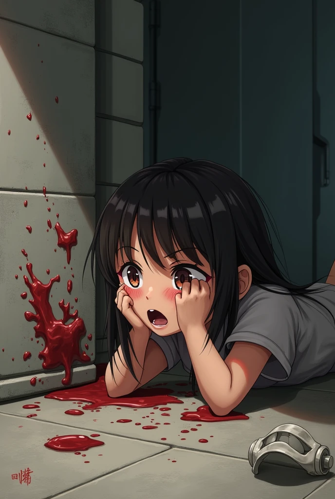 Anime girl murdered