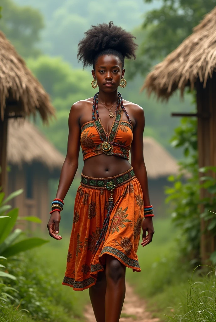 RHOMBUS as a human being the tribe's artist and designing clothes of people in his land.