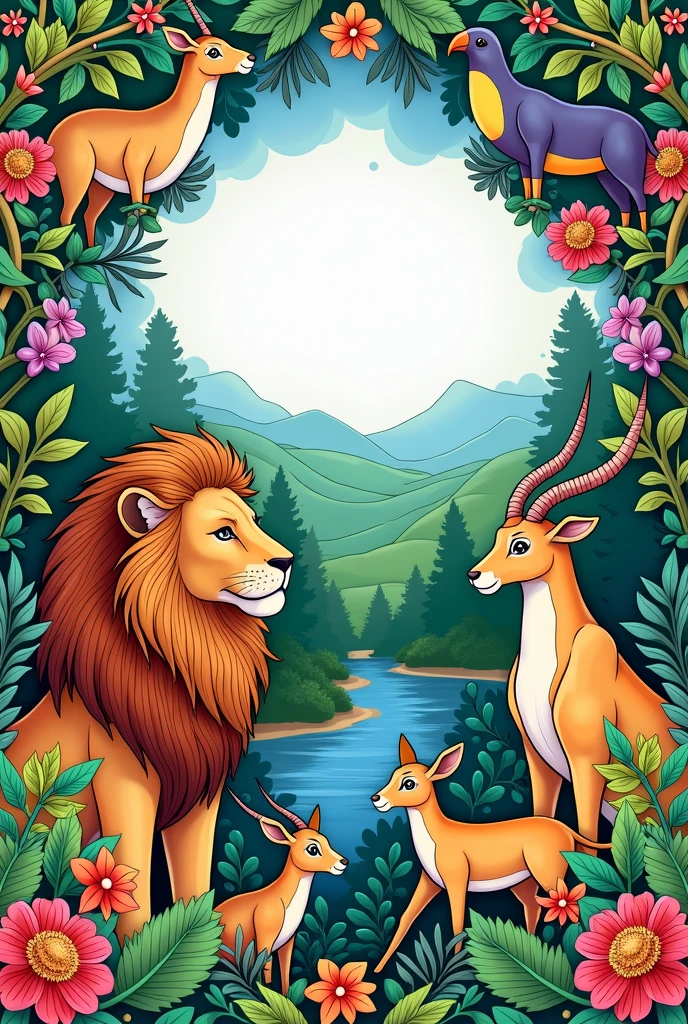 we have wild animals around us
Animals , earth , easy , illustration