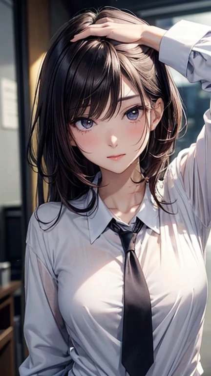 top-quality、masutepiece、Hyperreal Stick、16Kwall-paper、Quality Improvement、intricate detailes、Realistic eyes、Maintain finger shape、Realistic on nails、Masterpiece to the smallest detail、perfect anatomia、Third-person perspective、The angle is frontal、a closeup、girl with、独奏、Erotic、Obscene、Put your hands forward、Heart shape with fingertips、Blouse、White lace、a miniskirt、a red skirt、Hairstyle Long、waved hair、Embarrassing、glamor、 the gap、absurderes、 invite、Photo resolution: 6000 x 4000 pixel format: PNG Lenses: 50mm f1.2 Focal length: 70mm aperture: F2.0 Shutter Speed: 1/250 seconds ISO: 200 White Balance: Automatic exposure compensation: +0.5 Flash: AB, (NSFW:1.5)