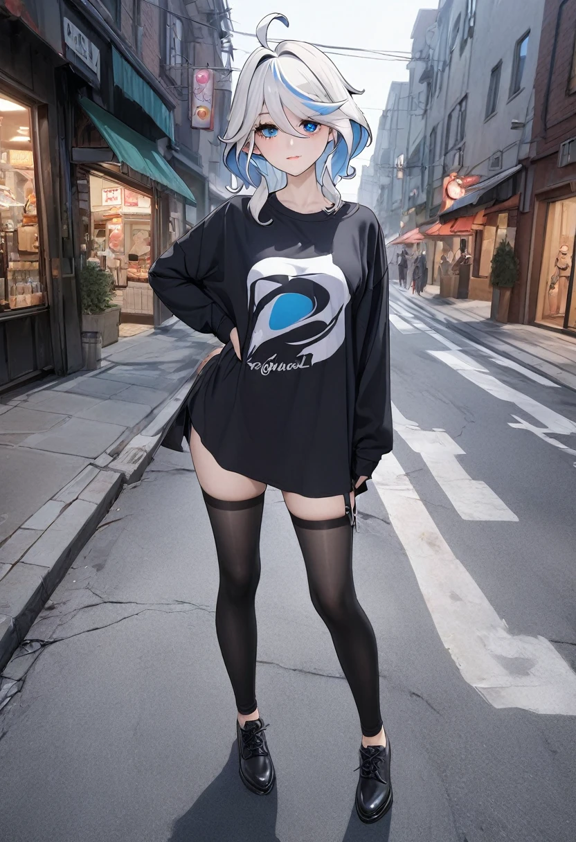 (Masterpiece), Best quality, 超高分辨率,, cyberpunk 1girl flying above stunning cityscape ,Hoodie,Blue hair,  neon color shooting stars, Very long hair, cropped shoulders, feathers hair ornament, Neon colors, twinkle, stunning night sky, Cinematic lighting, Photorealistic, Realistic skin, hdr,fish eye