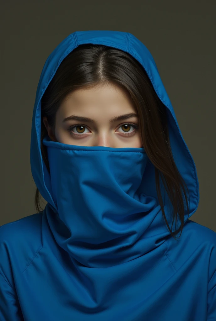 close up beautiful 30 year old hot girl.
She wears a very shiny plastic hijab on her head.
with a very shiny black plastic mask on his face.
wearing a long shiny plastic puffer jacket.
she wears a long traditional Arabic Caftan dress made of very shiny plastic.