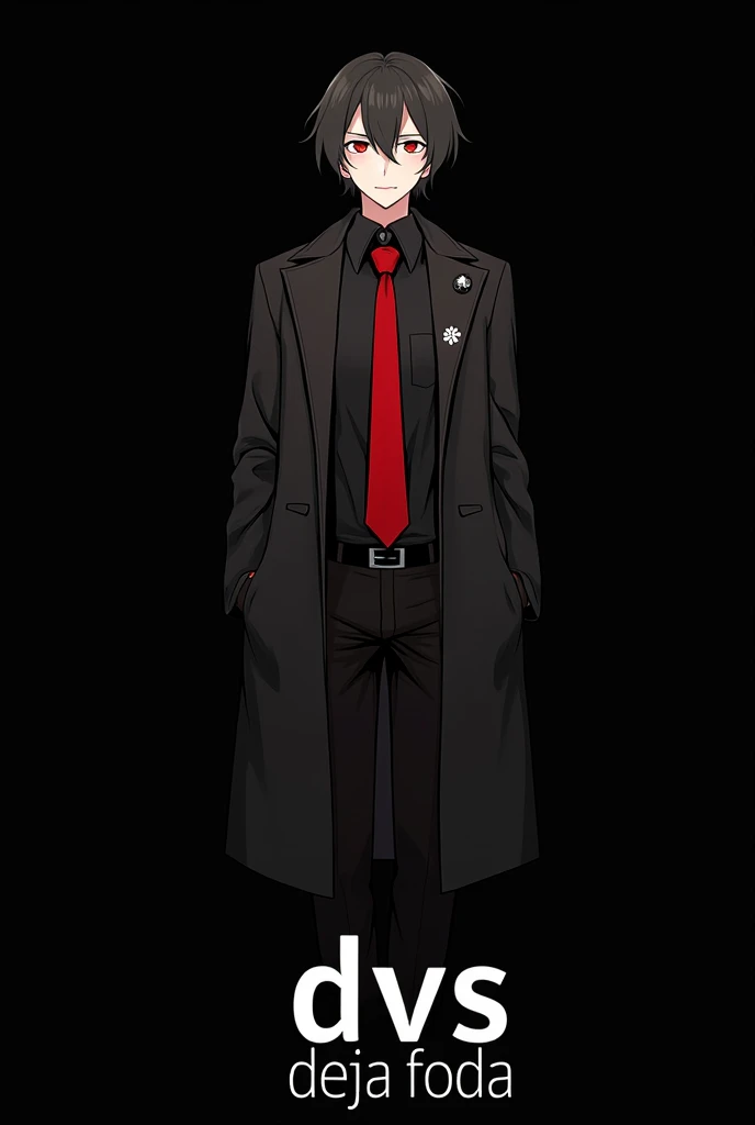 Gojo Satoru, white hair, black blindfold, black gakuran, (hands in pockets), black footwear, (full body), (masterpiece, best quality:1.2), (floating pose:1.2), (red grunge background:1.5)
