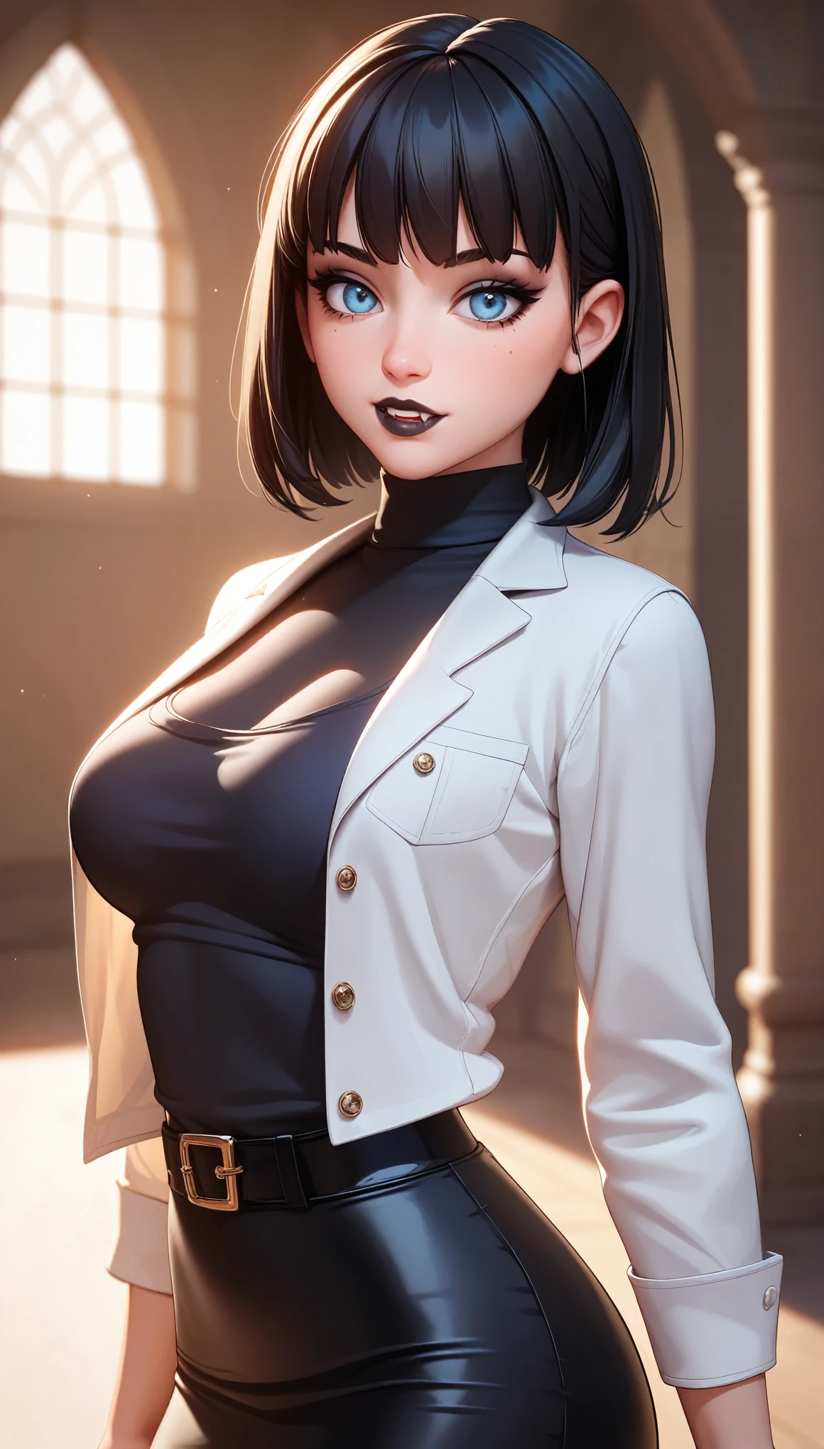 Cool woman,Sharp,boyish,The forehead is visible,Married Woman,whole body,Character portrait,Short Hair,Short Hair,Very Short Hair,slender,Slender,naked,skin,tits,skin露出,Black Hair,Big Breasts,Large Breasts,Wear glasses,,Watching the audience,Facing the screen,The feet are visible in the standing posture.
