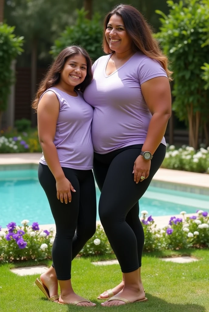 Pregnant sister . Hot dark skin model age 32 with 6 pack abs bog round perfectly shape sitting sexy on a kitchen counter top legs cross grabbing own proud smile long black hair tied up hugging white woman tightly short red hair big f cup twin sisters one white