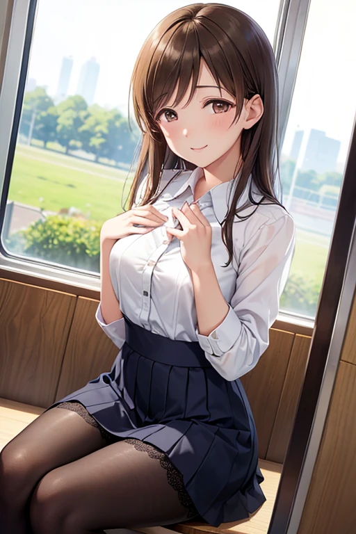 anegasaki nene、Shiny brown hair, short hair, (Beautiful brown eyes、Sparkling eyes, Fine grain)、smile、Ultra-detailed eyes、Highly detailed face, Highly detailed eyes,


Highest quality、masterpiece、High sensitivity、High resolution、One Woman、The body is slim、Station platform、Waiting for the train。