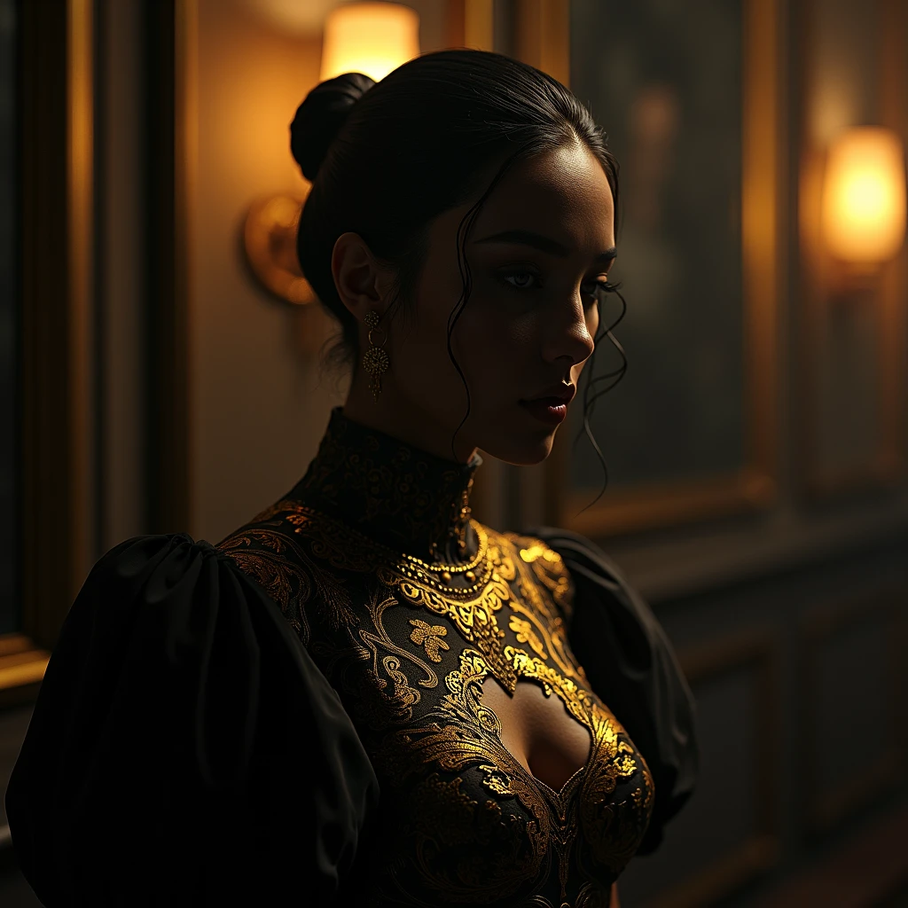 Deepika Padukone representando a morte extremamente frus, dynamic pose, corpo inteiro, Rosto altamente detalhado, rosto perfeito, Hora de Ouro, fotorrealista, alto contraste, HD 8K, circunstanciado, hiper-detalhado, textura de pele realista, coberto com capuz preto, peito grande, best quality, ultra high-resolution, Foto RAW, dramatic lighting, Motor irreal, brilho difuso, intrincado capuz preto, in an antique shop, Antique Shop Dark Realistic Detail, segurando um cajado de luz azul.