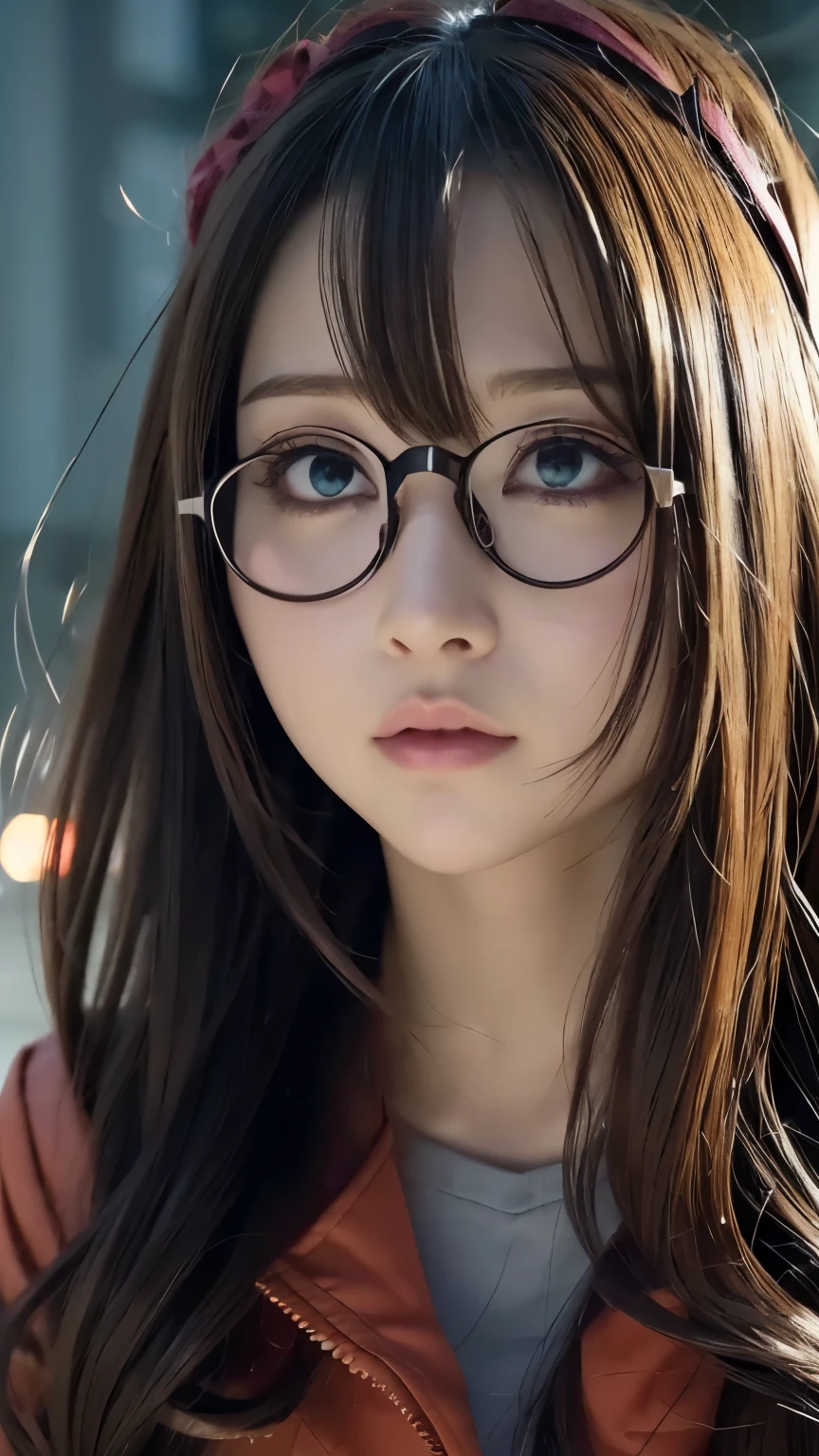 Anime girl with glasses and long hair, Anime visual of a cute girl, Anime style. 8k, pin on Anime, Anime vibes, Anime style 4 k, Anime moe artstyle, Anime aesthetic, Anime girl desktop background, Anime visuals, Anime girl with real hair, ethereal Anime, Anime girl with long hair, beautiful Anime portrait , Anime , Naruto, Naruto Anime, Sharingan background, at night, dark , Sharingan , wearing Naruto headband