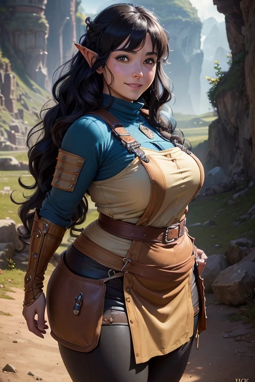 (Obra-prima, qualidade superior, melhor qualidade, arte oficial, Beauty and Aesthetics: 1,2), (1 mulher: 1,3), (cabelo escuro grande (rabo de cavalo)), extremamente detalhado, retrato, olhando para o espectador, sozinho, (corpo inteiro : 0.6), plano de fundo detalhado, close-up, (tema bela elfa no campo de batalha : 1.1), mulher, cabelo longo, bunda grande, cabelo preto, mulher madura, (((pele branca), pele lisa)) , um tiefling extremamente ocupado, with a serious look, , parado no campo de batalha, vestindo a roupa tradicional de um guerreiro elfo((Pants and boots)) ((((seios grandes, decote, skin prostheses)))) , e um lindo umbigo, abdominal dissection, cintura fina, quadris finos, pernas longas, esportes, campo de batalha, (External Area: 1.1) bastidores, luzes fortes, luzes, clima tenso, Dutch Corner