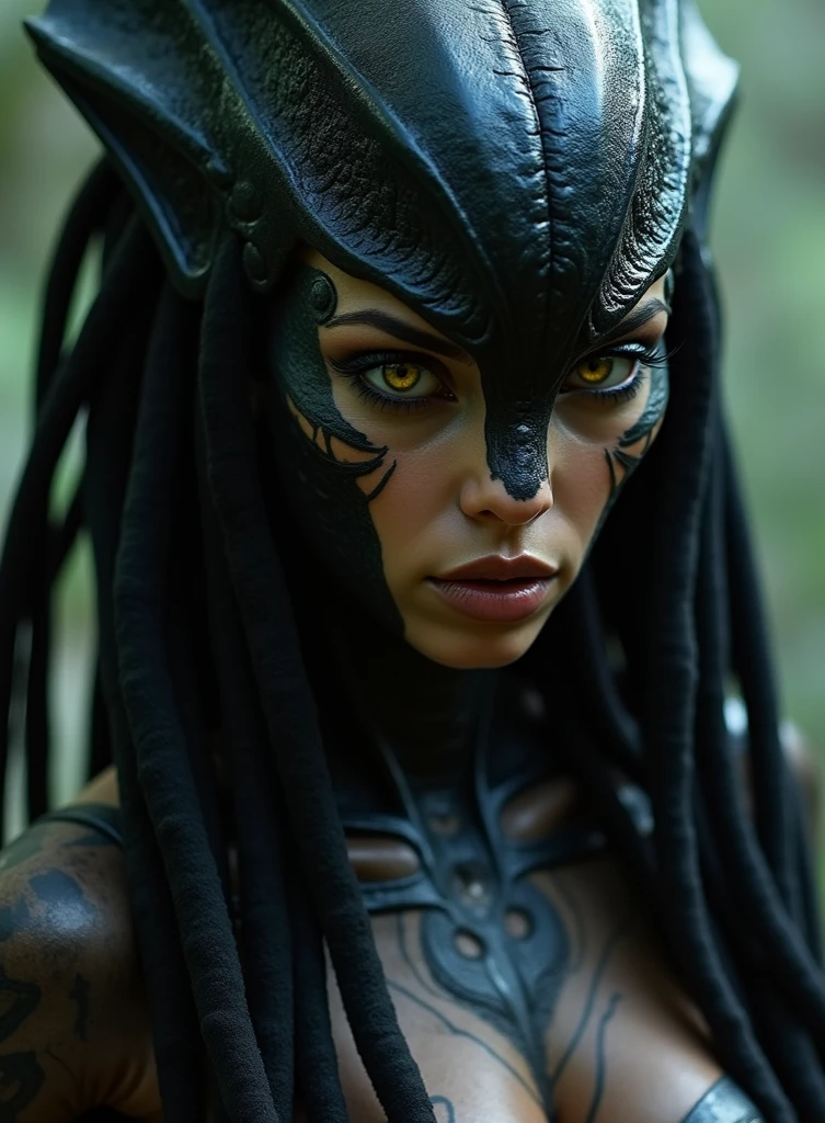a beautiful detailed (((a Female Yautja (the alien from the movie PREDATOR))))(((here bending forward to show her perfect ass)))((((Huge DDDD PERKY tits:1.0))) extremely detailed, extremely detailed face and eyes, detailed skin texture, (best quality,4k,8k,highres,masterpiece:1.2),ultra-detailed,(realistic,photorealistic,photo-realistic:1.37),HDR,UHD,studio lighting,ultra-fine painting,sharp focus,physically-based rendering,extreme detail description,professional,vivid colors,bokeh,fantasy,concept art,dynamic pose,muscular arms,strong legs,perfect shapely ass,high fantasy armor,large breasts,slender curvy body,thin waist,extremely detailed facial features,piercing eyes,lustrous skin