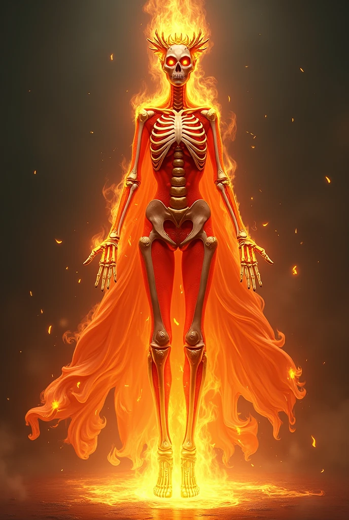 a mannequin on fire