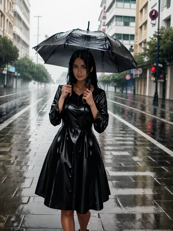 arafed woman in a black dress standing in the rain, rainy, wet, wet от дождя, pretty girl standing in the rain, wet hair, Насквозь wet,  after the rain and without girls, it&#39;s raining portrait, wet flowing hair, in the rain, soaked, in the rain, wash off in the rain, covered with water droplets , it&#39;s raining outside, wet взгляд, it&#39;s raining