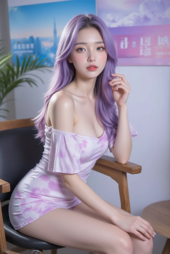 exquisite facial features,long eyelashes,choker necklace,leg warmer socks,Arm Out,Inks and watercolor paintings,Master-level image quality work,higher quality,high-detail,(ultra-high resolution),8k resolution,Capture realistic portraits,Ongoing assistance,Rainbow hair,shiny hair,Glowing feathers,perfect face,gleaming skin,dancer,Sparkling students,clear jacket,Hot Pants,Bare shoulders,Sit on your side,bathroom,Dingdall effect,Cinematic lighting,Light shape,flower method