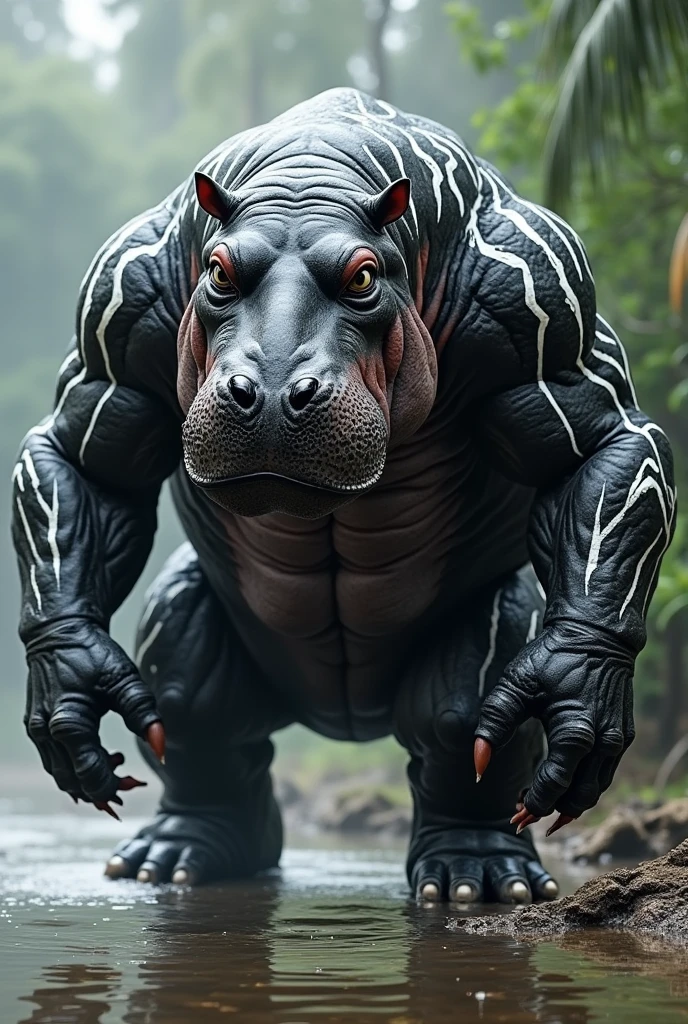 sweat drops, photography, (cool posing:1.1025), smooth skin, ultra realism shading, anthro, sweaty, gator, photorealistic, fat cock, gigantic balls, black latex suit, suggestive, (rembrandt:1.1025), huge pecs, (sweaty:1.7), warrior, biceps, hunk, muscle gut, overweight, chubby, nsfw, in a swamp, tail, ((low angle camera)), ((crotch focus))