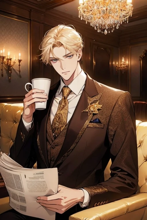 （1 Adult male），A high resolution， Sharp focus， Pixiv masterpiece， （（Complicated details））， highly  detailed， natsuki_subaru， 1 man， with her mouth open，drools，full bodyesbian，sit astride，Crotch view， Golden eyes（eyes glowing）， with short golden hair，white  shirt，Wear a tie，Wear a belt，perspire，look from down