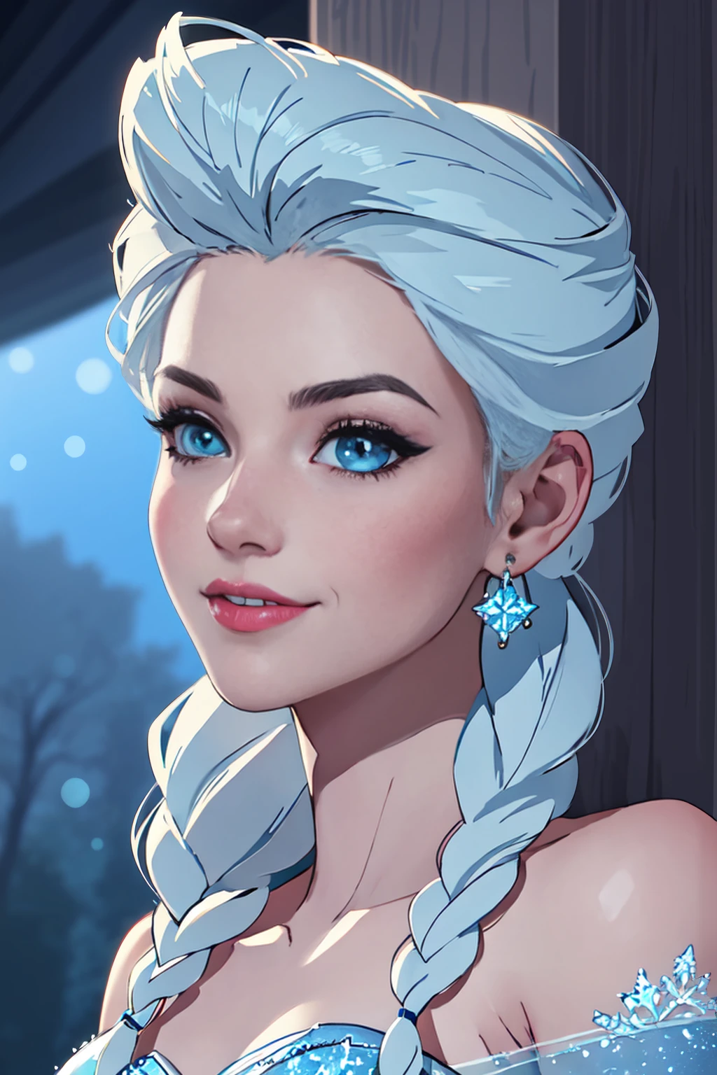 (masterpiece, sidelighting, finely detailed beautiful eyes: 1.2),
1girl, elsa,
by disney
