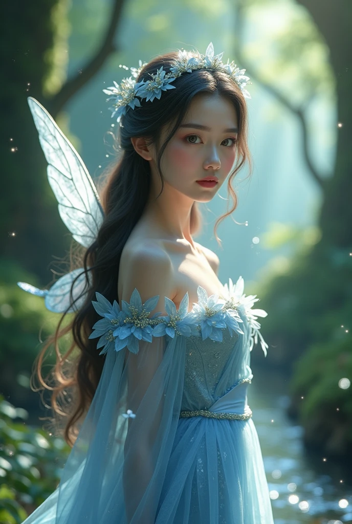 tmasterpiece，top-quality，orthofacial，Dressed in white，The hair is beautifully braided，An ancient and mysterious palace，Fantastic white，A sense of fatalism，best qualtiy，Main layout，Light lighting，the elf，Magic book in hand，Hand cast spells，Ethereal fantasy，fresh flowers，Flying elves，fairy aesthetics，astral fairy，Beautiful Elf Queen，，ethereal fairytale，fantasy aesthetic！，Fairy tale core，anime cosplaying，EtherealBeauty，Fantasy art style，Anime girl role play，Ethereal fantasy，Beautiful fairy in white