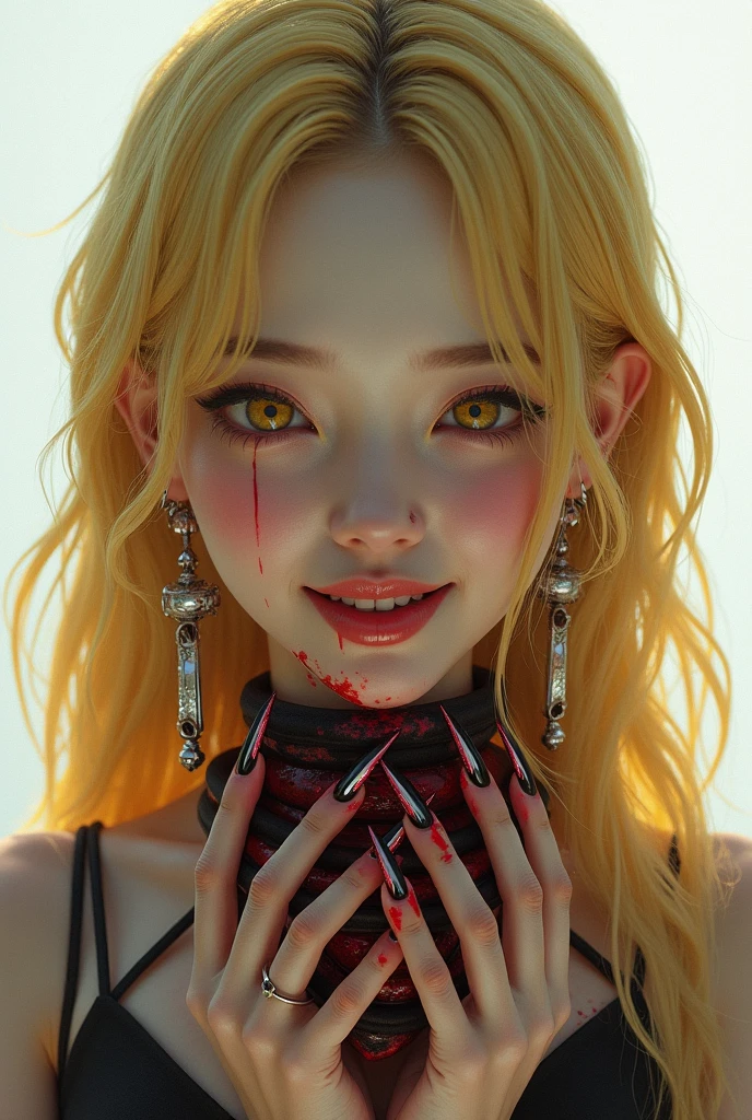 ( Masterpiece:1.25, exposed:1.2, White and vivid colors, navel), (sexy junior idol), ((face variations, Hair variations)), portrayed in the best quality and high resolution. The image should be ultra-detailed, realistic, and photorealistic with a touch of rawness. The lighting should be emphasized to bring out the details of the face. The medium can be a combination of photography and concept art. The color tone should be vibrant and vivid, enhancing the overall visual impact. (Whole Body proportions and all limbs are anatomically accurate, Detail of blood stained delicate crotch) . ((no extra limbs)), nipple:-0.8 .