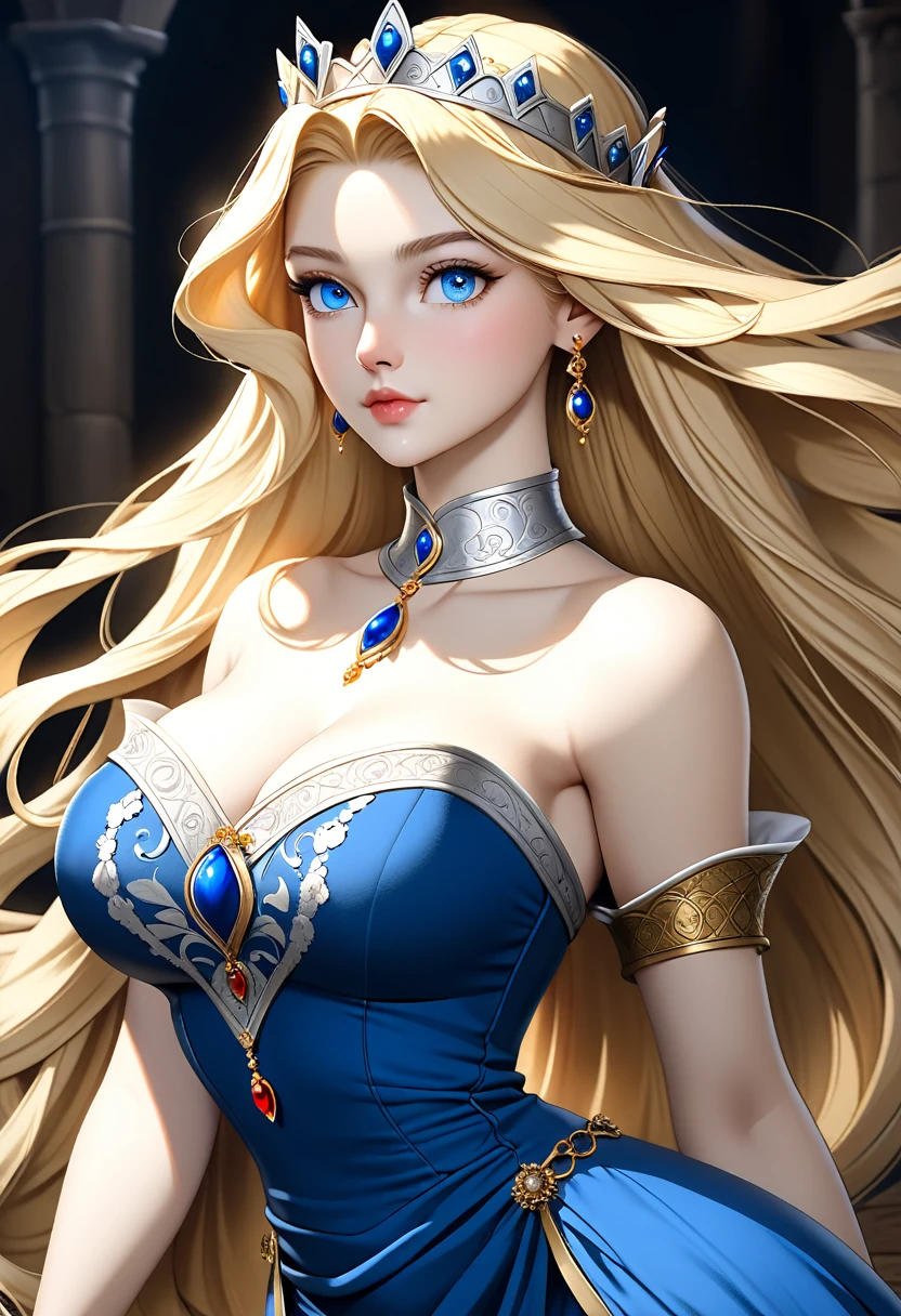 goddess、gold、gorgeous、blue eyes、Blonde、crown