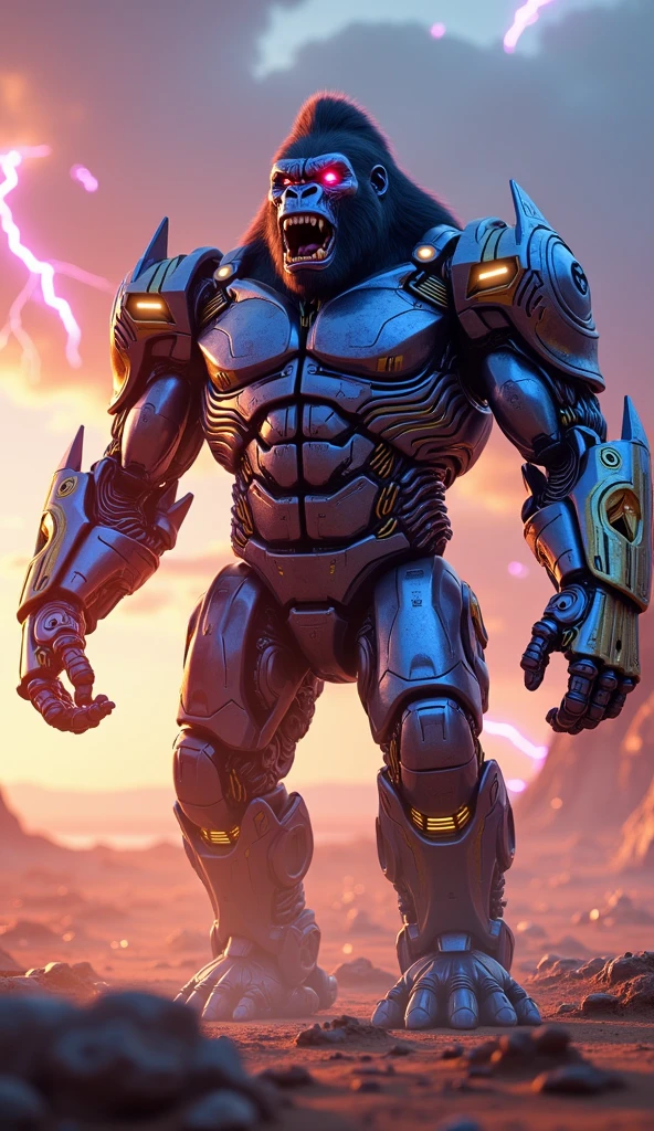 (masterpiece:1.4), high quality, high definition, sharp focus, detailed clothes, detailed body, detailed face, anime, best quality, 4k, 8k, absurd resolution, intricate detail, detailed hands, detailed eyes, animation, illustration, highly detailed, highres, extremely detailed, <lora:hyperdenoiser_v090:0.6>, <lora:perfetfingers:1>, <lora:Briareos001:0.8> Briareos, Standing with one foot in front, posing sideways., robot, jacket, open jacket, camouflage pants, boots, mecha, cyborg, <lora:BokehMecha:1>, bokeh, hologram, glowing, sparks,