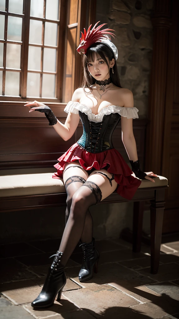((Focus on the calves and above)),in a dungeon,pureerosface_v1,(red-panic-button-positive:1.1),(xcross:1.2),from front,wooden,metal,padded,tied,stiletto heels,(torn clothes,torn thighhighs,torn shirt,torn panties,torn dress,torn skirt:1.3),bottomless,, ultra wide angle shot,cinematic style,8k,RAW photo,photo-realistic,masterpiece,best quality,highres,extremely detailed,intricate details,absurdres resolution,High quality texture,detailed texture,colorful,professional lighting,radiosity,photon mapping,physically-based rendering,High quality shadow,Ray tracing,perfect body,perfect face,hdr,slim long legs,perfect hands,perfect feet