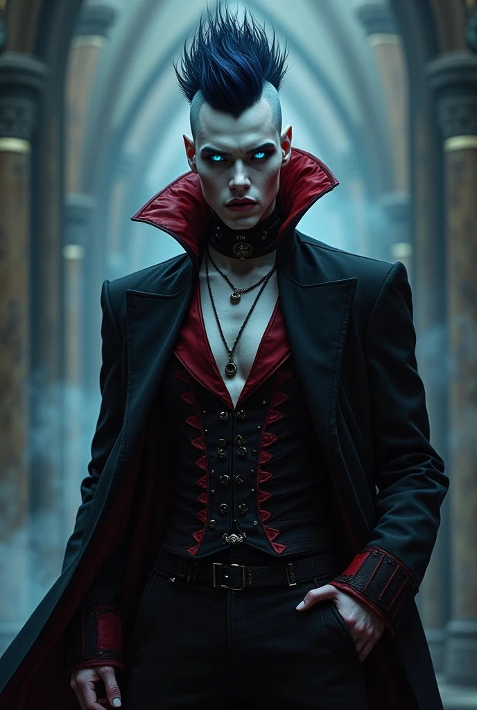 create a character similar to nosferatu, but super muscular