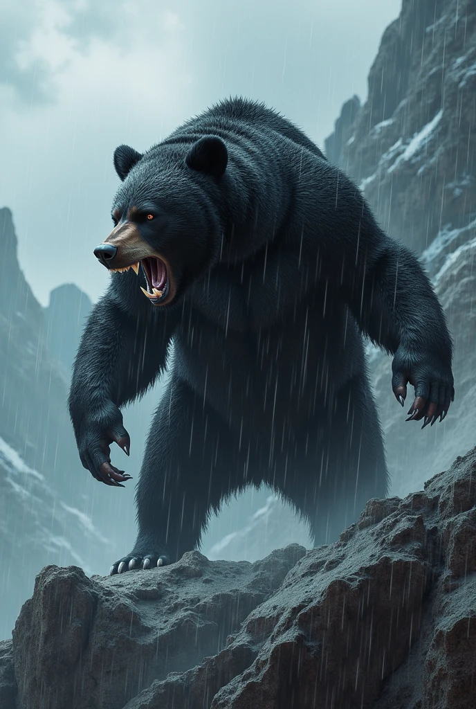 Full body photography full body photography full image, Monstrous blizzard with the fierce face of a Polar bear pelugem branca ,engulfed in whiteout conditions,swirling snow,and buffeting winds. Cinematic,mysterious,sinister,scary,wild,deadly,and beastly. A nightmarish masterpiece., Full body photography Full body photography different angles of the image.